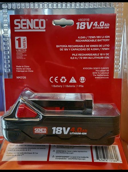 Accu tbv Senco Fusion F-35XP - 4.0 Ah. - Senco