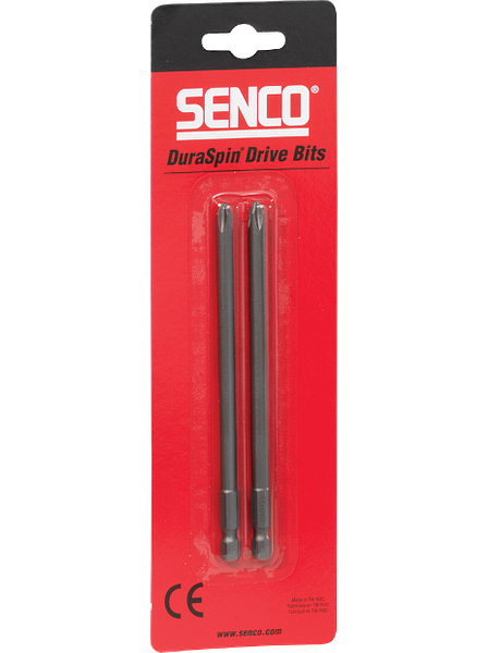 Duraspin bits PZ2 - Pozidrive - 129,5mm DS200 / DS202 / DS205-blister a 2st. - Senco