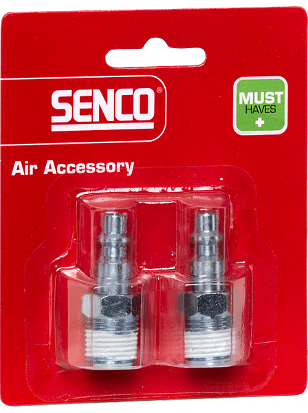 Senco plug uni / buitendraad NPT 3/8 blister à 2 stuks - Senco