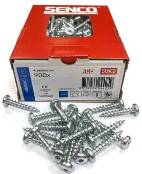 Houtbouwschroef AR+ Bolkop 3,5 x 40 verzinkt torx doos a 200 stuks