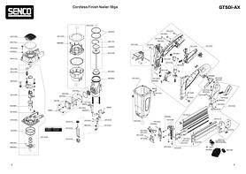 GT50i-AX Cordless Finish Nailer 18ga (11VS2001N)