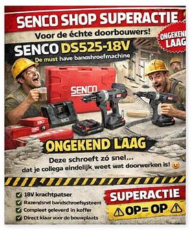 Senco bandschroefmachine Duraspin DS525 - 18V Li-ion