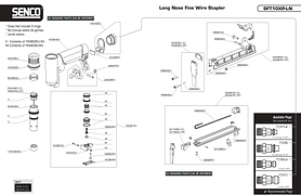 SFT10XP-LN Long Nose Fine Wire Stapler (6S2461N)