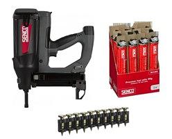SUPERDEAL: Senco beton en staalnagel machine GT40i-SCP + Gas + Premium Nagels