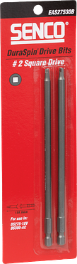 Duraspin bits SQ2 - Square - 214mm. DS75 - blister a 2st. - Senco