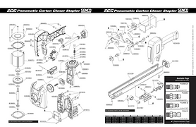 SCC Pneumatic Carton Closer Stapler(7M2012N)