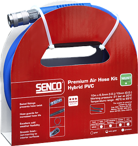 Senco Premium luchtslang kit uni hybride PVC 10 mtr x 6,5 mm. - Senco